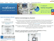 Tablet Screenshot of maxdent.pl